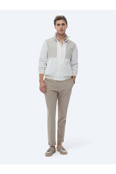 Kip Біла куртка з капюшоном, прямий крій, повсякденна тканина