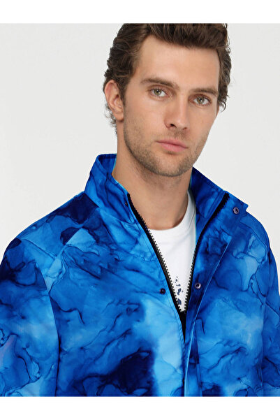 Kip Saks Regular Fit Stand Collar Casual Woven Παλτό