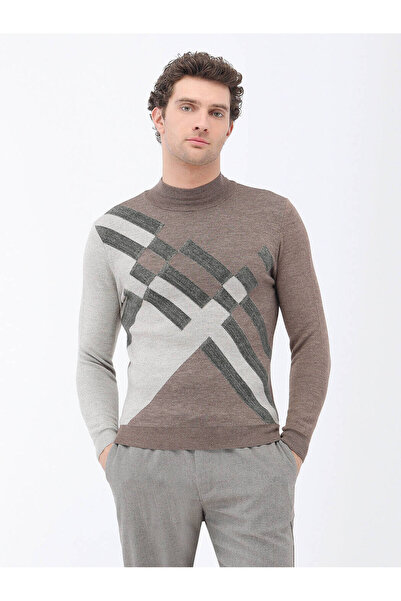 Kip Mink Half Turtleneck Wool Blended Sweater Sweater