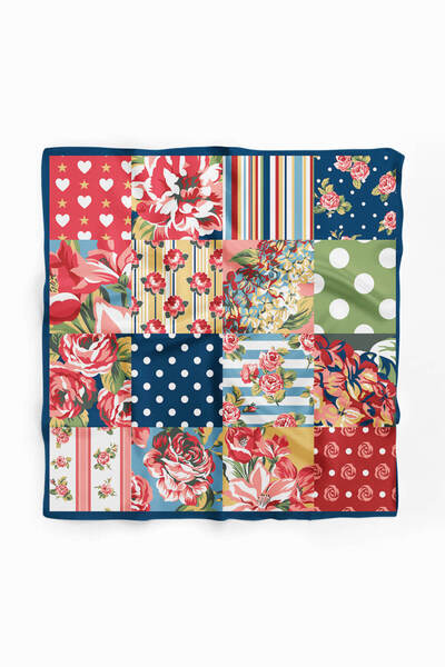 Modabutik V9 Flower Patterned Bandana