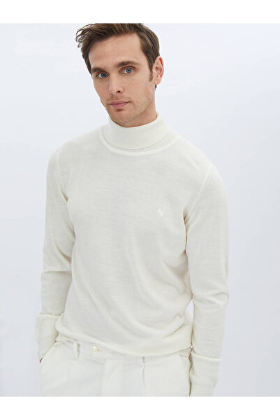 Kip Екрю, повний рибальський комір, вовняна суміш, трикотажний светр