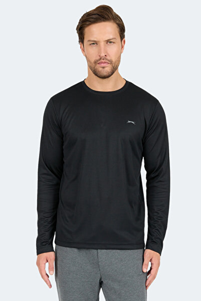 Slazenger Μαύρο ανδρικό μπλουζάκι Odın I