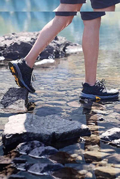 lumberjack FLAKE Чорно-жовті чоловічі водонепроникні черевики B-9 101386664-1Чорні/Жовті