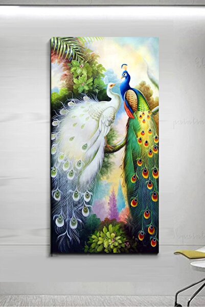 ColorVision Tavus Kuşu Aşk Kanvas Tablo