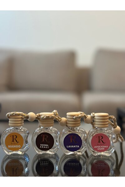 Revilya 8 ml 4’lü Araç Koku ve Mini Mekan Kokusu Seti – Mango, Lavanta, Japon...
