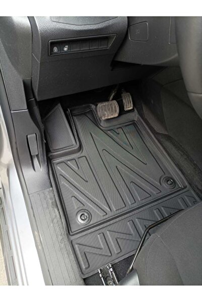 ACK Dizayn PEUGEOT RİFTER 2018+ ARACA ÖZEL 4D HAVUZLU PASPAS TAKIMI (KARBON)