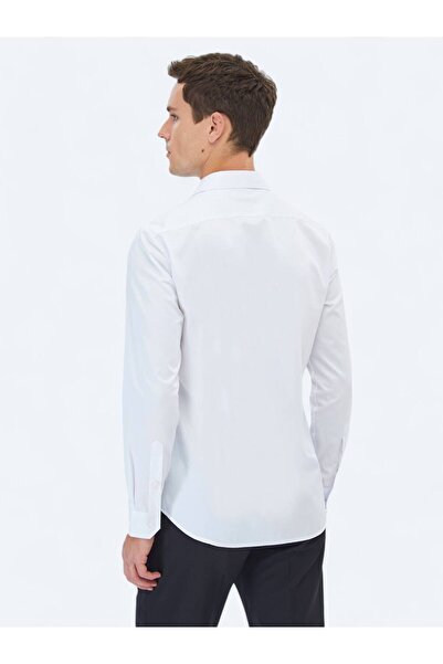 Kip Класична біла сорочка Slim Fit з бавовни