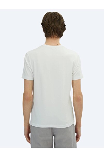 Kip Μπλουζάκι από βαμβακερό λευκό λαιμόκοψη