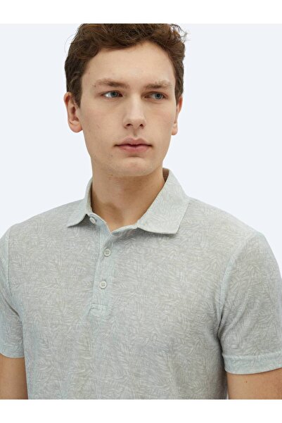 Kip Відкрита сорочка з принтом, поло-комір, бавовняна суміш