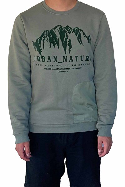 lumberjack Nature M-CG556 Erkek Sweatshirt 100002636Haki
