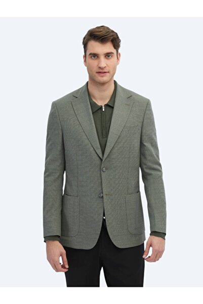 Kip Сучасний піджак з хакі візерунком