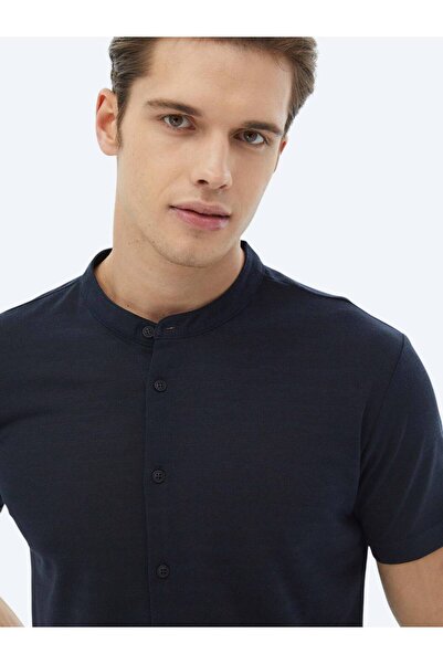 Kip Синя сорочка прямого крою - Прямий крій