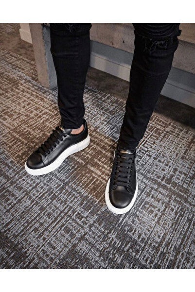 oflamaz Lufian Erkek Sneaker İçi Dışı %100 Hakiki Deri 5cm Boy uzatan Ayakkabı Erkek Ayakkabı