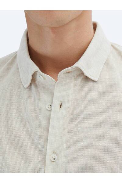 Kip Бежева сорочка з візерунком, прямий крій, повсякденний стиль