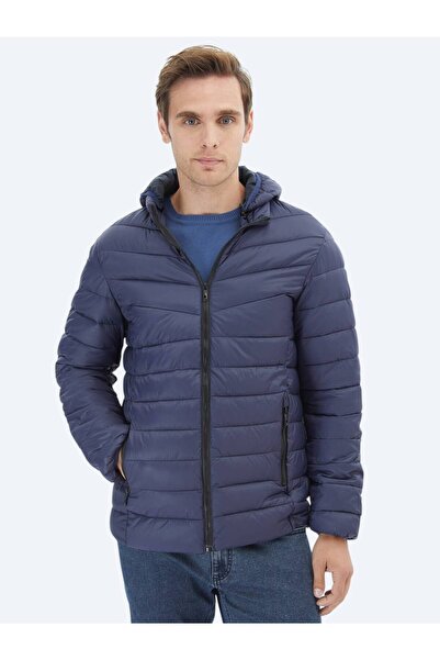 Kip Lacivert Regular Fit Casual Dokuma Mont