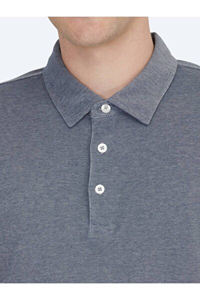 Kip Μπλουζάκι με γιακά πόλο Navy Blue με βαμβακερό μείγμα