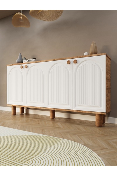 umondesign Bohem Konsol, Çok Amaçlı Dolap, Ayakkabılık, Kahve Köşesi, TV Sehpası Modern