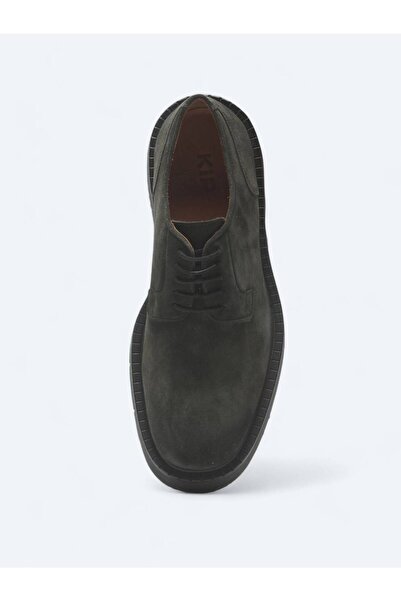 Kip Haki Süet Smart Casual Ayakkabı
