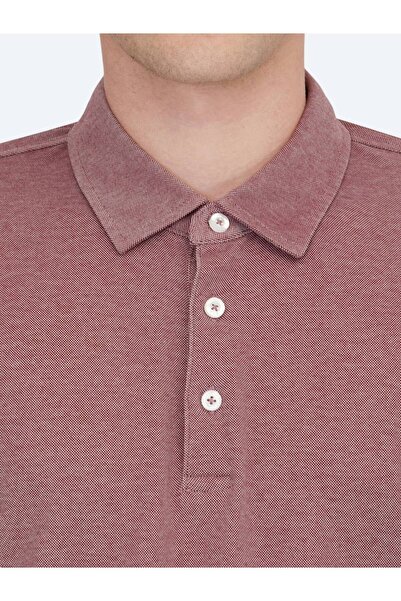 Kip Κόκκινο μπλουζάκι με γιακά Polo από βαμβακερό μείγμα