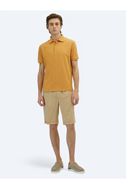 Kip Μπλουζάκι Saffron Plain Polo Neck 100% βαμβάκι