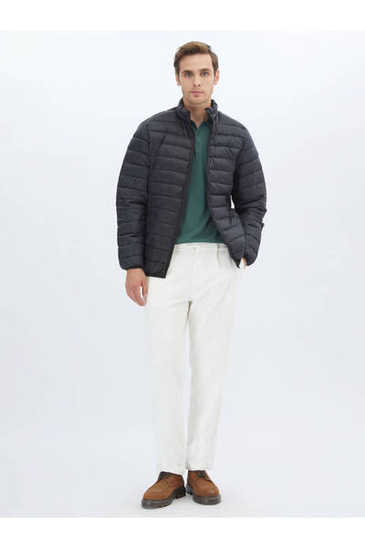 Kip Siyah Regular Fit Casual Dokuma Mont