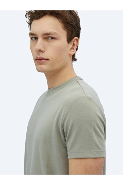 Kip Μπλουζάκι με λαιμόκοψη χακί