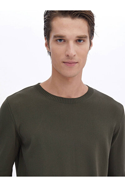 Kip Хакі велосипедний комір, прямий трикотажний светр