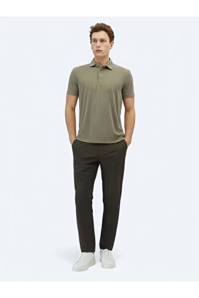 Kip Хакі рівний поло з коміром-стійкою