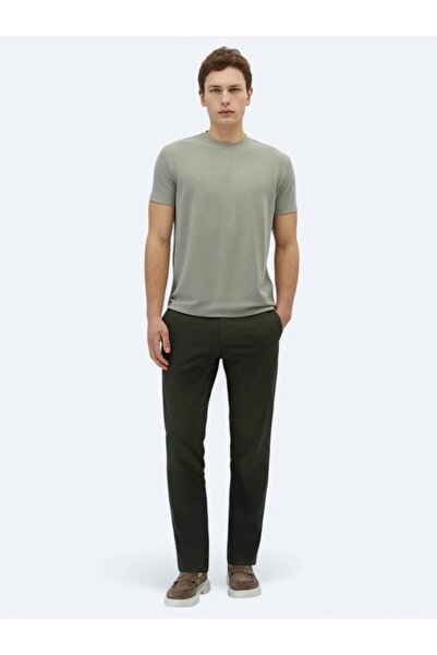 Kip Т-shirt з прямим коміром Haki