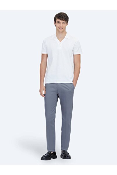 Kip Біла футболка з коміром-поло, 100% бавовна