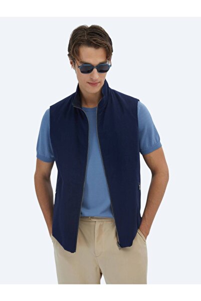 Kip Спортивний жилет з темно-синьої бавовняної суміші