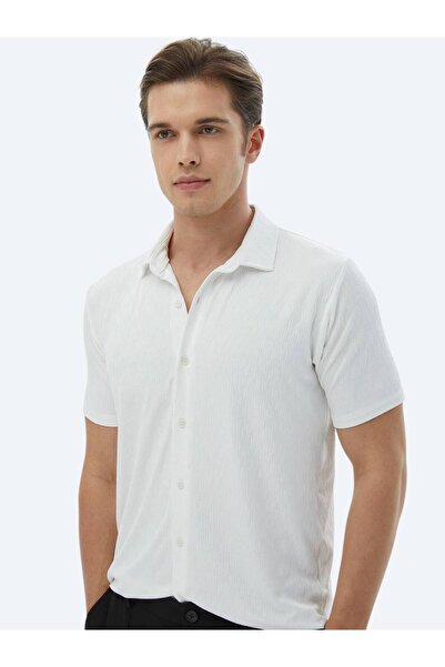 Kip Ekru Regular Fit Casual Gömlek