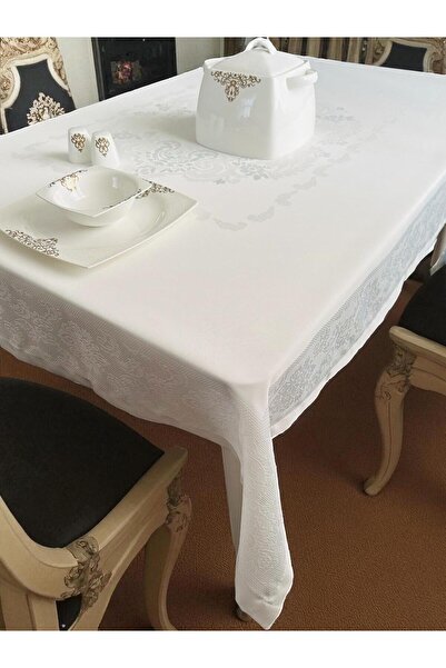 LİMAY Υφασμάτινο τεφλόν Υγροαδιαπερατό Τραπεζομάντιλο - Ειδικό ύφασμα που δεν απορροφά το υγρό - Εμφάνιση δαντέλας