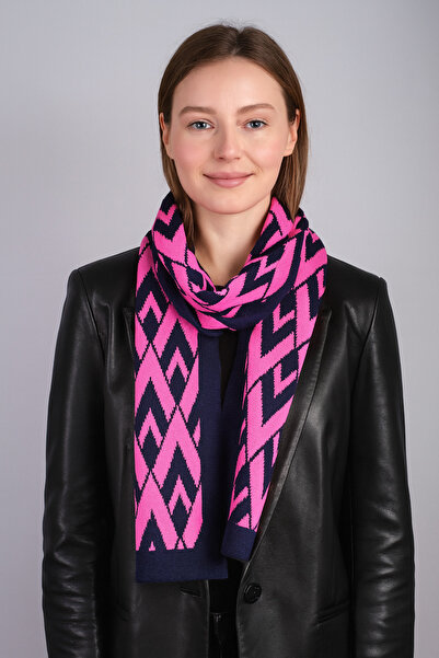 Sebir Moda Eșarfă tricotată cu model în V