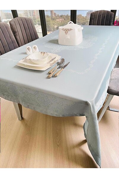 LİMAY Față de masă din țesătură teflon, cu aspect de dantelă, impermeabilă