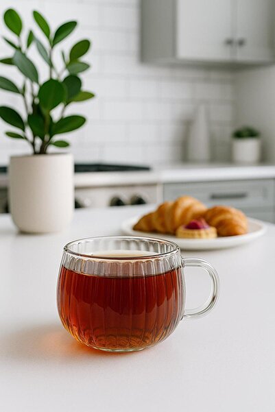 isra kristal Glass Mug with Handle - Coffee, Tea and Soft Drink Cup