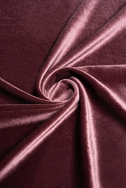 Kumaş Deposu Βελούδινο Πλεκτό Ύφασμα 2 Χρωμάτων Dusty Rose