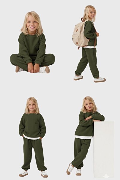 lorio kids Çocuk & Bebek Unisex Sweatshirt Takim Kreş Eşofman