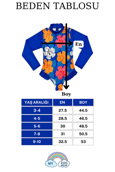 My Kids Wear Fırfır Detaylı Mayo