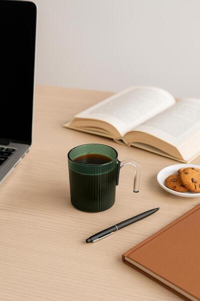 isra kristal Modern Design Colored Glass Mug – Stylish Cup for Coffee and Tea