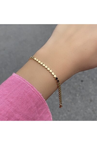 DİLEK KUYUMCULUK Yıldız Altın Bileklik