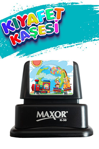 Sırdaş Kıyafet Kaşesi Tren Temalı Öğrenci Kaşesi /kreş / Anaokulu / Ilkokul Öğrenci Kumaş Elbise Kaşesi