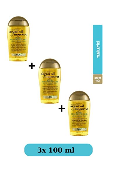OGX Argan Oil Of Morocco Saç Bakım Yağı 100 Ml 3 Adet
