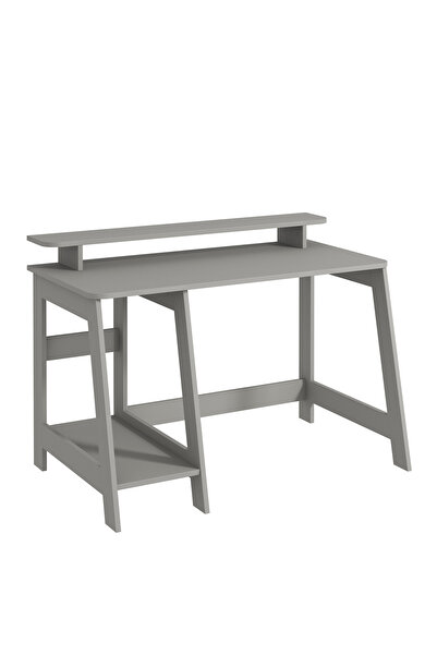 İNARCH DİZAYN Country Ergonomik Çalışma Masası, Modern Bilgisayar Masası - Gri, Ev-ofis