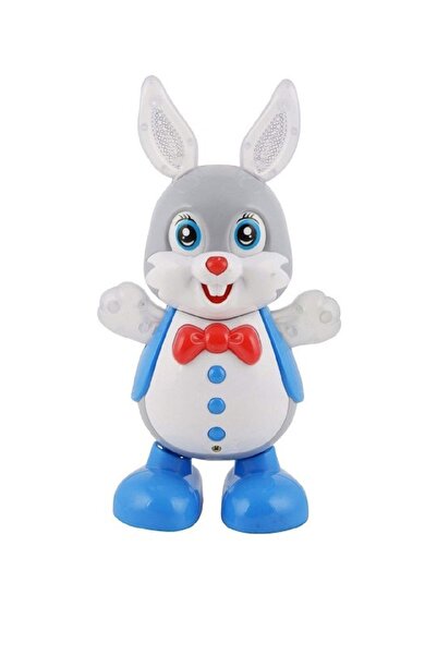 DKH أرنب راقص مع موسيقى وأضواء وامضة وحركة رقص حقيقية، متعدد الألوان