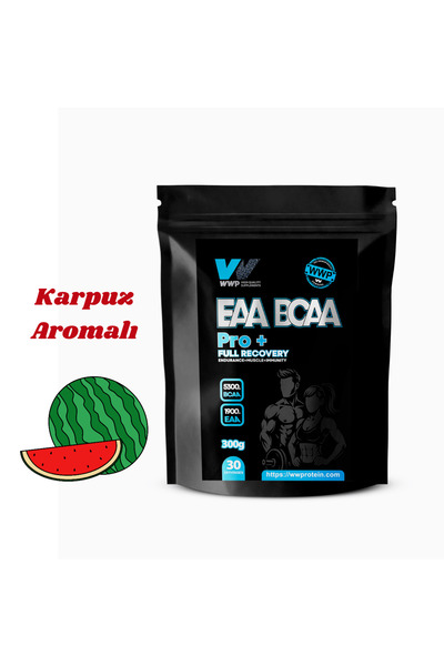 WWP EAA BCAA Pro+ Full Recovery 300GR - Karpuz Aromalı (Dayanıklılık, Kas, Bağışıklık)