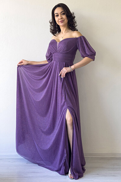 zks grup tekstil Suknia wieczorowa dla kobiet w dużych rozmiarach - krótki rę...