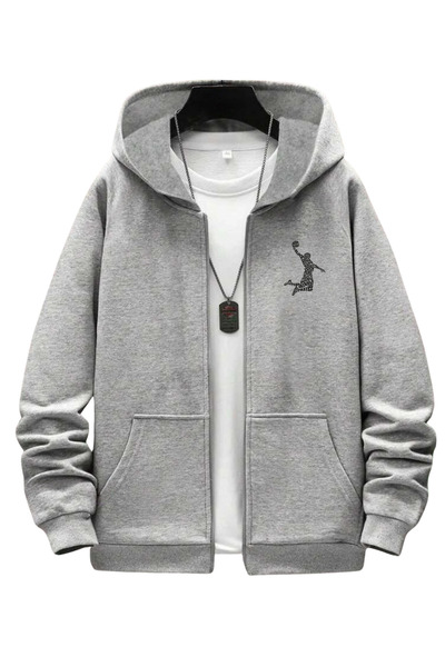 DEEPSENSE Чоловічий зимовий комплект з блискавкою Світшот Штани від спортивного костюма Повсякденний Шкільний Спортивний