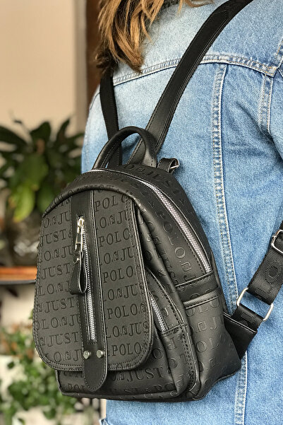 Just Polo حقيبة ظهر نسائية مبطنة متعددة الأجزاء وحزام قابل للتعديل 4058-gd