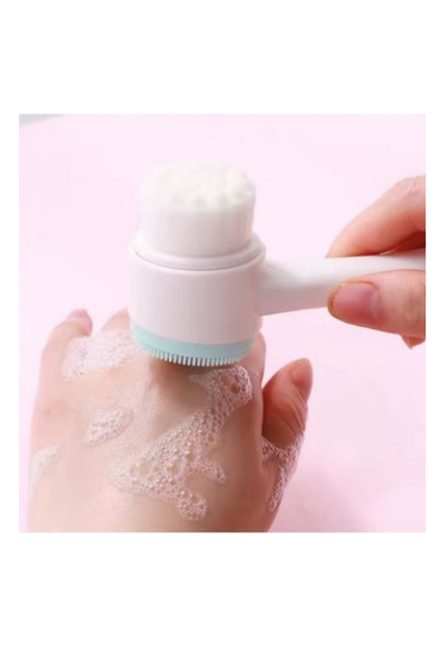 True Touch Silikon Yüz Temizleme Fırçası (Elyaf) Peeling Etkili Makyaj Temizl...